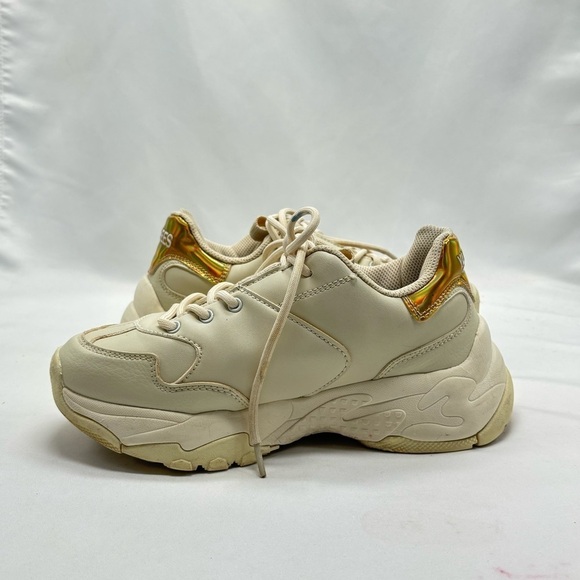 Women's MLB Yankees cream color sneakers size‎ 7 - Picture 3 of 9